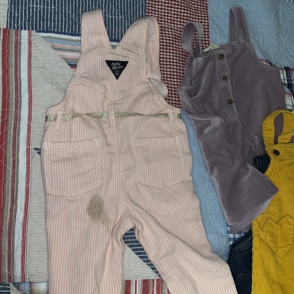 Baby girl overall style dresses - four total purple and yellow 2T - Picture 10 of 10